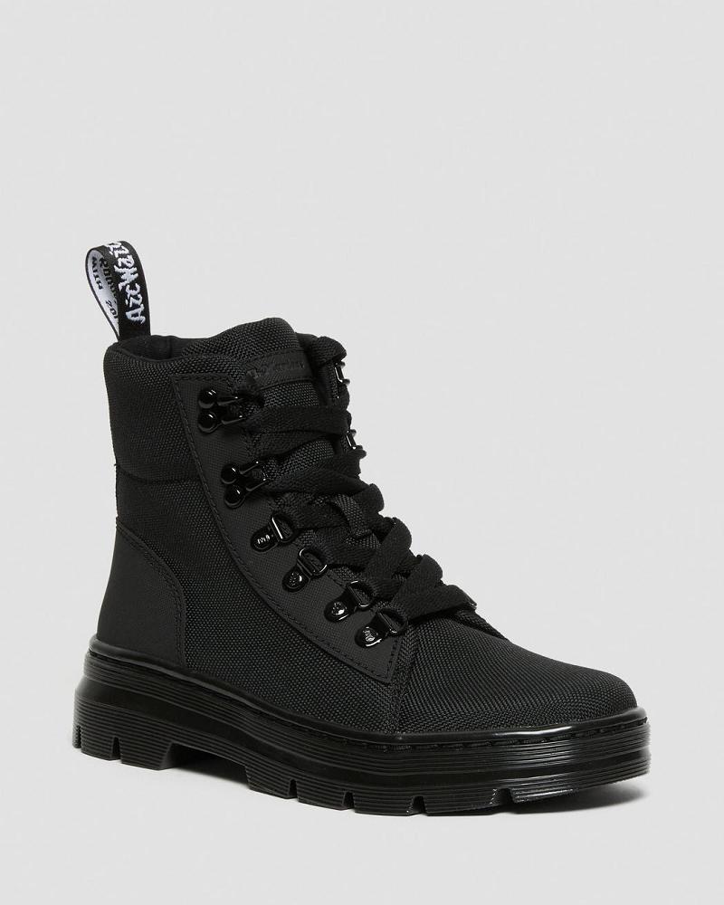 Black Women\'s Dr Martens Combs Poly Casual Boots | CA 80AHK